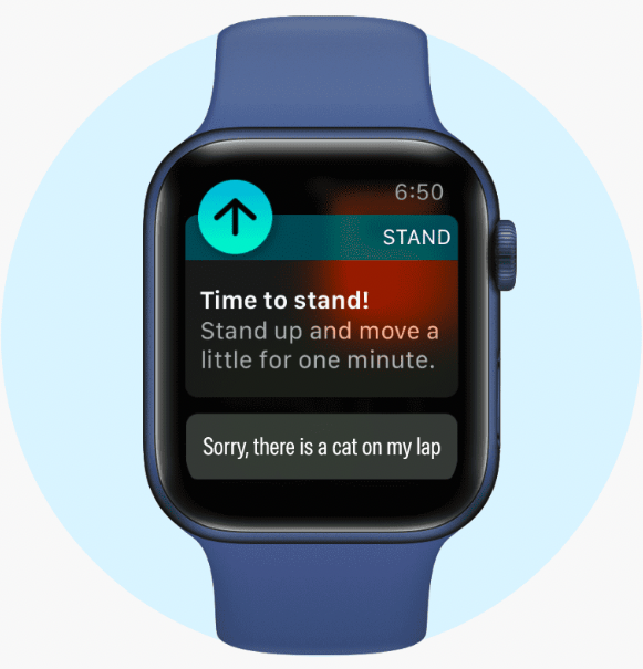 A photo of an apple watch